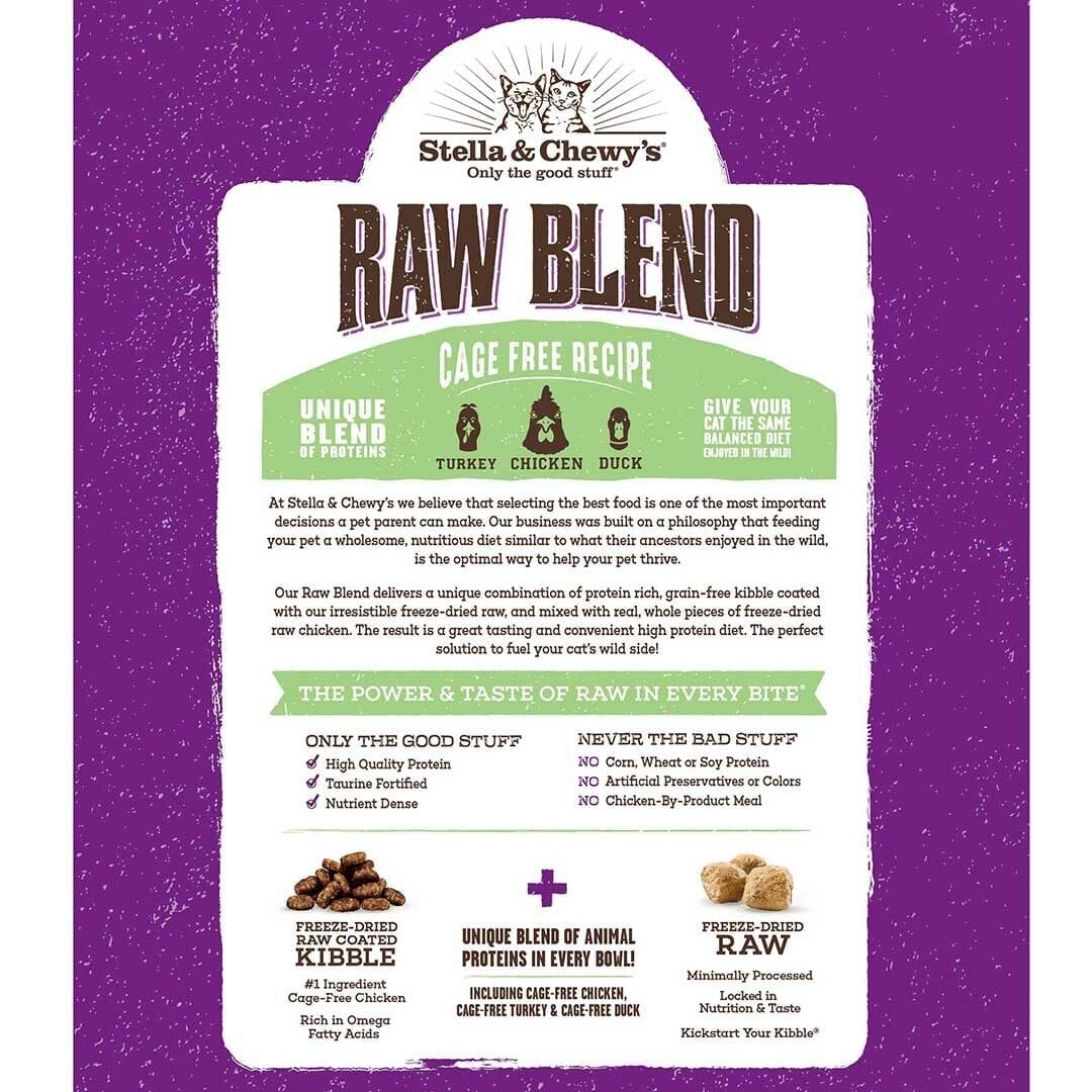 Stella & Chewy's - Raw Blend Cage Free Chicken Receipe (Dry Cat Food)
